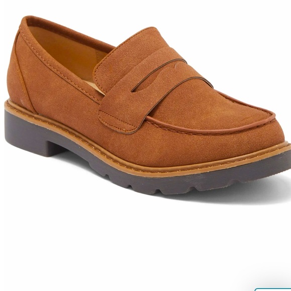 Taryn Rose Shoes - Taryn Rose Womans Penny Loafer Shoes Brown Suede Size 8 Medium New Made In Italy